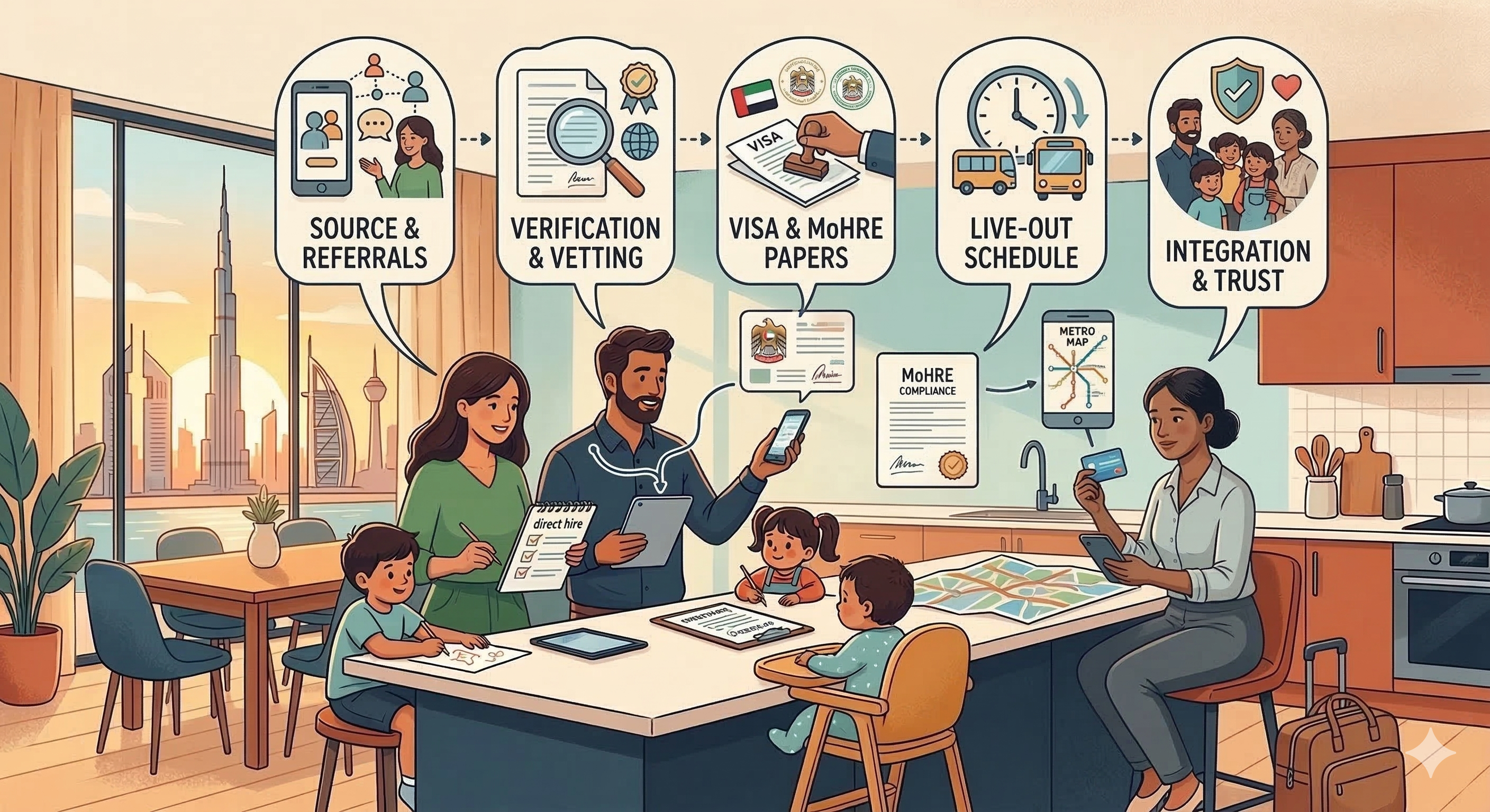 Direct Hiring a Live-Out Maid in Dubai: A Guide for Expat Families